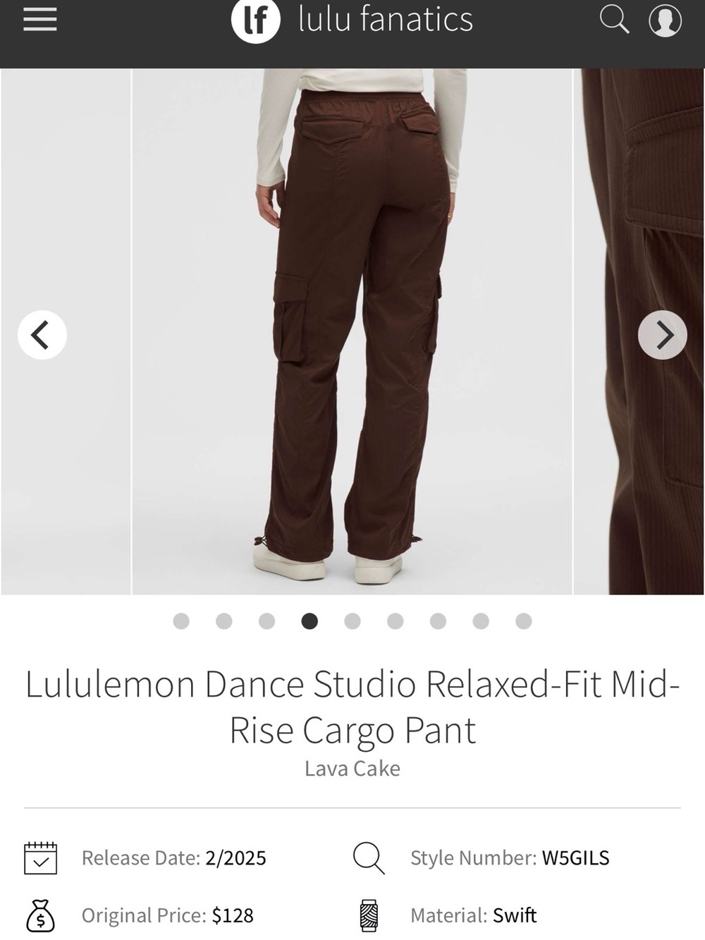 lululemon athletica Lava Cake Relaxed-Fit Mid-Rise Cargo Pants - Picture 2 of 3